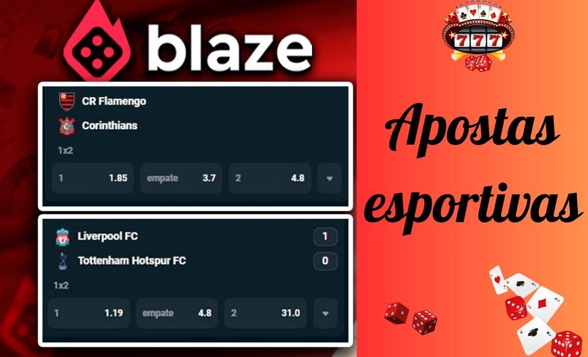 Blaze tem uma seção separada para apostas esportivas